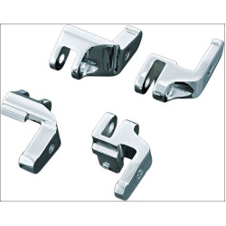 PartzBiz HD KA4588 - Kuryakyn Chrome Driver Floorboard Relocation Brackets Harley FL 1" Forward & Out | 4588 PartzBiz HD KA4588 - Kuryakyn Chrome Driver Floorboard Relocation Brackets Harley FL 1" Forward & Out | 4588