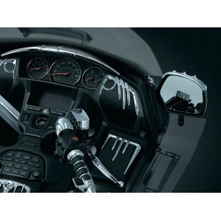 PartzBiz HD KA3739 - แผงปิดลำโพงหน้าโครเมียม Kuryakyn สำหรับ Honda GL1800 & F6B (pr) | 3739