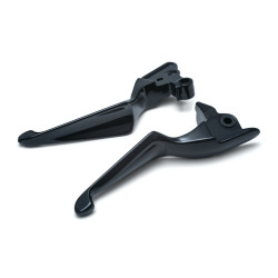 PartzBiz HD KA1848 - Kuryakyn Gloss Black Boss Blade Hand Levers สำหรับ Harley Touring 08-13 สายคลัทช์ 1848 PartzBiz HD KA1848 - Kuryakyn Gloss Black Boss Blade Hand Levers สำหรับ Harley Touring 08-13 สายคลัทช์ 1848