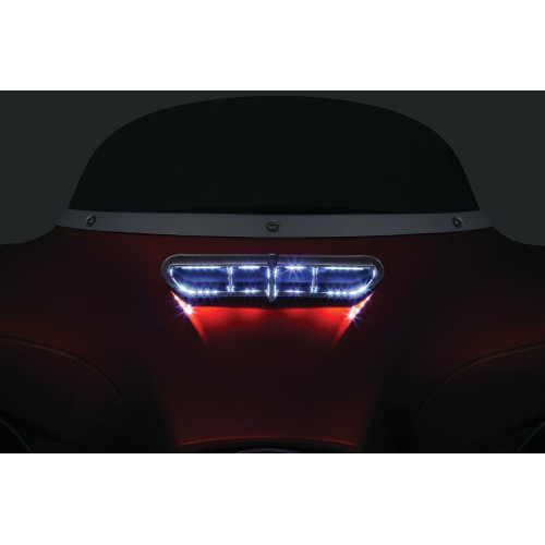 PartzBiz HD: 4412211-Kuryakyn Gloss Black L.E.D. Fairing Vent Accent for '14-'16 Touring & Trike 5056 PartzBiz HD: 4412211-Kuryakyn Gloss Black L.E.D. Fairing Vent Accent for '14-'16 Touring & Trike 5056