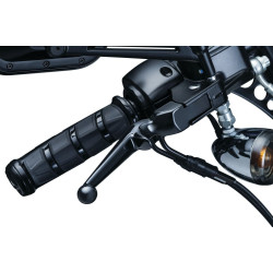 PartzBiz HD KA1845 - Kuryakyn GLOSS Black Trigger Hand Levers สำหรับ Harley Softail FL XL Dyna FXR 1845 PartzBiz HD KA1845 - Kuryakyn GLOSS Black Trigger Hand Levers สำหรับ Harley Softail FL XL Dyna FXR 1845
