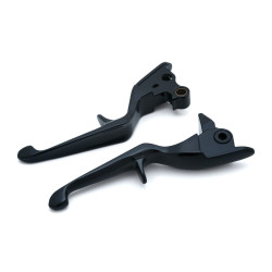 PartzBiz HD KA1846 - Kuryakyn Gloss Black Trigger Hand Levers สำหรับ Harley Touring 08-13 สายคลัทช์ 1846 PartzBiz HD KA1846 - Kuryakyn Gloss Black Trigger Hand Levers สำหรับ Harley Touring 08-13 สายคลัทช์ 1846