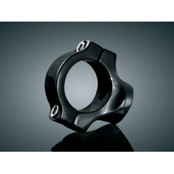 PartzBiz HD KA3121 - Kuryakyn Glossy Black Side Mount License Plate Clamp for Yamaha Road Star without swingarm covers (except War | 3121