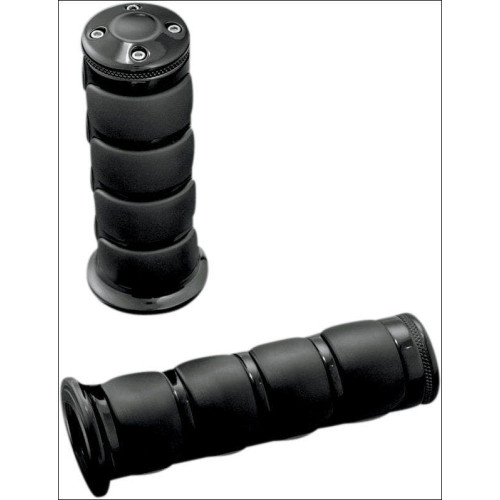 PartzBiz HD: 4412174-Kuryakyn Goss Black ISO Hand Grips for Kawasaki; Suzuki & Yamaha | 6345 PartzBiz HD: 4412174-Kuryakyn Goss Black ISO Hand Grips for Kawasaki; Suzuki & Yamaha | 6345