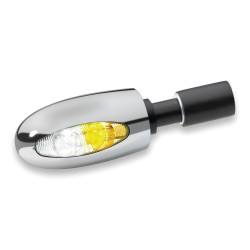 PartzBiz HD KA2556 - Kuryakyn Kellermann BL 1000 2556 Chrome Amber LED Bar End Turn Signal Harley & Metric PartzBiz HD KA2556 - Kuryakyn Kellermann BL 1000 2556 Chrome Amber LED Bar End Turn Signal Harley & Metric