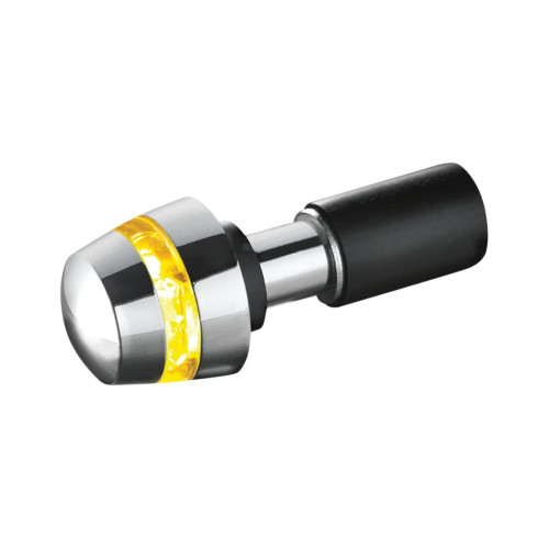 PartzBiz HD: 4412111-Kuryakyn Kellermann BL 2000 2558 Chrome Amber LED Bar End Turn Signal Harley & Metric