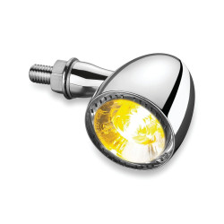 PartzBiz HD KA2552 - Kuryakyn Kellermann Bullet 1000 2552 Chrome Amber LED Front Turn Signal Harley & Metric PartzBiz HD KA2552 - Kuryakyn Kellermann Bullet 1000 2552 Chrome Amber LED Front Turn Signal Harley & Metric