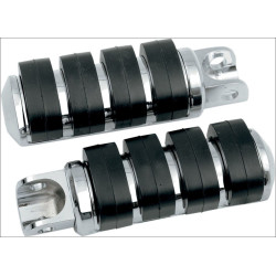 PartzBiz HD KA8003 - Kuryakyn Chrome Large ISO-Pegs with Bullet Style Female Mount Adapters Universal PartzBiz HD KA8003 - Kuryakyn Chrome Large ISO-Pegs with Bullet Style Female Mount Adapters Universal