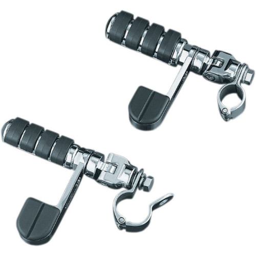 PartzBiz HD: 4412086-Kuryakyn Chrome Tour-Tech Cruise Large ISO-Stirrup Footpegs w/ Quick Clamps | 8071 PartzBiz HD: 4412086-Kuryakyn Chrome Tour-Tech Cruise Large ISO-Stirrup Footpegs w/ Quick Clamps | 8071