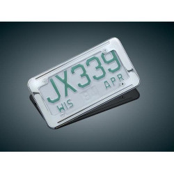 PartzBiz HD KA9164 - Kuryakyn Chrome Large Ball Milled License Plate Frame (ea) | 9164 PartzBiz HD KA9164 - Kuryakyn Chrome Large Ball Milled License Plate Frame (ea) | 9164