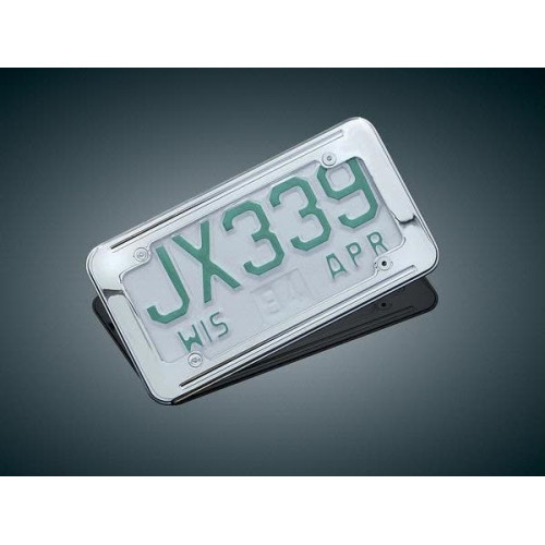 PartzBiz HD: 4412087-Kuryakyn Chrome Large Ball Milled License Plate Frame (ea) | 9164