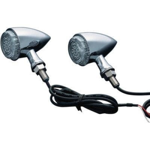 PartzBiz HD: 4412017-Kuryakyn Matte Black Torpedo Style Rear Run-Turn-Brake L.E.D Lights