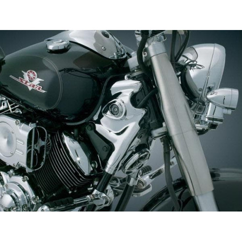 PartzBiz HD: 4412028-Kuryakyn Chrome Neck Cover for Yamaha V Star 1100 (set) | 7856