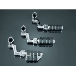 PartzBiz HD KA7999 - Kuryakyn Chrome Tour-Tech Cruise Offset Mounts Large ISO Footpegs & Quick Clamps | 7999 PartzBiz HD KA7999 - Kuryakyn Chrome Tour-Tech Cruise Offset Mounts Large ISO Footpegs & Quick Clamps | 7999