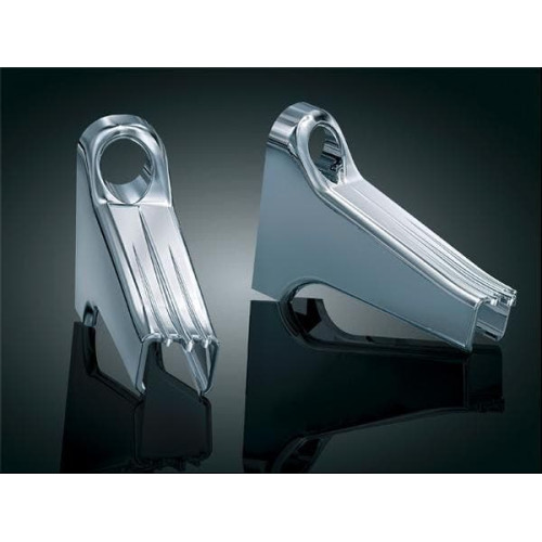 PartzBiz HD: 4412002-Kuryakyn 7776 Chrome Passenger Floor Board Mount Accents Harley '93-'09