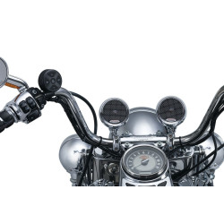 PartzBiz HD KA2712 - พ็อดลำโพง Kuryakyn RoadThunder Chrome และตัวควบคุมเสียง Bluetooth® MTX 2712