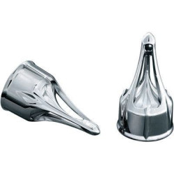 PartzBiz HD KA1225 - Kuryakyn Roman Axle Caps 84-14 Softail; Dyna; Touring Models | 1225