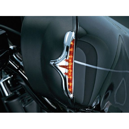 PartzBiz HD: 4411926-Kuryakyn Run-Turn Edge Chrome Accents for Harley Batwing Fairing (ea) | 3724