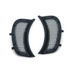 PartzBiz HD KA6519 - Kuryakyn Satin Black Mesh Headlight Vent Accents for Harley Road Glide FLTR 15-18 6519 PartzBiz HD KA6519 - Kuryakyn Satin Black Mesh Headlight Vent Accents for Harley Road Glide FLTR 15-18 6519