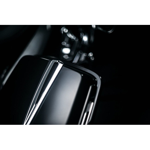 PartzBiz HD: 4411869-Kuryakyn Chrome Slotted Saddlebag Lid Accents | 7764 PartzBiz HD: 4411869-Kuryakyn Chrome Slotted Saddlebag Lid Accents | 7764