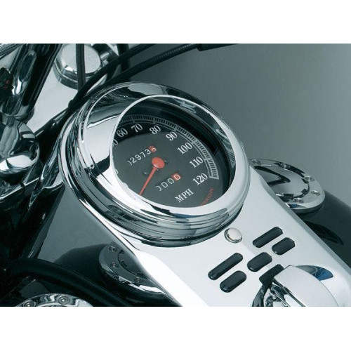 PartzBiz HD: 4411877-Kuryakyn Speedometer Trim Ring with Visor for Harley Models | 112