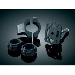 PartzBiz HD KA1671 - Kuryakyn 1671 Tech-Connect อุปกรณ์ยึดแฮนด์มาตรฐาน 7/8 1 ” 1-1/4 ” Harley Metric