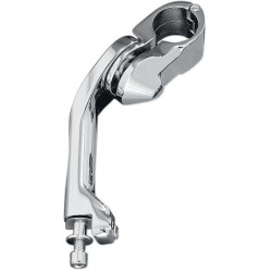 PartzBiz HD KA4526 - Kuryakyn Chrome Avg Rider Tour Tech Cruise Peg Mounts (ยาว) 6 ” สำหรับ 1-1/4 ” Bar | 4526