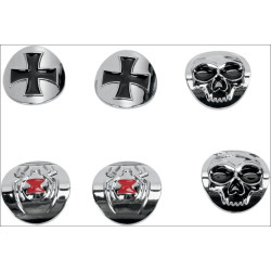 PartzBiz HD KA6293 - Kuryakyn 6293 Chrome Transformer Grips Harley พร้อมคันเร่งไฟฟ้า TBW