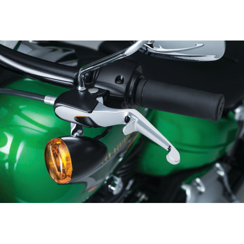 PartzBiz HD: 4411822-Kuryakyn Chrome Trigger Hand Levers Brake & Clutch for Harley Softail '15-'17 1835