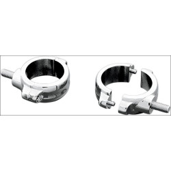 PartzBiz HD KA2275 - Kuryakyn Chrome 54/58mm Two-Piece Fork Mounts for Harley; Honda; Suzuki; Victory PartzBiz HD KA2275 - Kuryakyn Chrome 54/58mm Two-Piece Fork Mounts for Harley; Honda; Suzuki; Victory