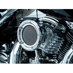 PartzBiz HD KA9510 - Kuryakyn 9510 Chrome Velociraptor เครื่องฟอกอากาศ Harley Sportster XL 91-06