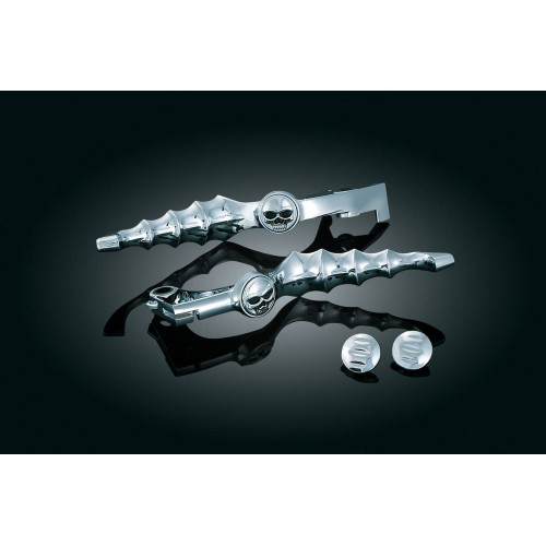 PartzBiz HD: 4411745-Kuryakyn Chrome Zombie Brake Clutch Levers Honda Shadow Nighthawk Fury Spirit | 7411