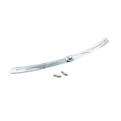 PartzBiz HD KA1198 - Kuryakyn 1198 Chrome Zombie กระจกบังลม 96-13 Harley Batwing FLHT/FLHX