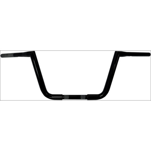 PartzBiz HD: 4411698-La Choppers Black 1-1/4" Big Twin Peaks 10" Handlebars Apes FLTR FLHR FXD ST XL | LA-7360-10B