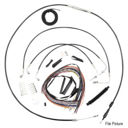 PartzBiz HD DS06620796 - La Choppers Black Complete Cable Brake Line Kit 12-14 Bars Harley Softail 18-Up PartzBiz HD DS06620796 - La Choppers Black Complete Cable Brake Line Kit 12-14 Bars Harley Softail 18-Up