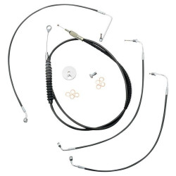 PartzBiz HD DS06620790 - La Choppers Black Standard Cable Brake Line Kit 18-20 Bars Harley Softail 18-Up PartzBiz HD DS06620790 - La Choppers Black Standard Cable Brake Line Kit 18-20 Bars Harley Softail 18-Up