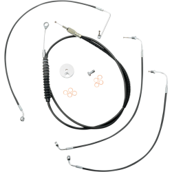 PartzBiz HD DS06620784 - LA Choppers Black 12-14 Mini Ape Hanger DD Cables Line Kit Harley Softail 18-Up PartzBiz HD DS06620784 - LA Choppers Black 12-14 Mini Ape Hanger DD Cables Line Kit Harley Softail 18-Up