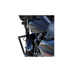 PartzBiz HD DS05061692 - LA Choppers การ์ดเครื่องยนต์ Twin Peaks สีดำ Harley Touring 09-Up