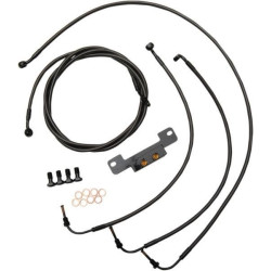 PartzBiz HD DS06620197 - LA Choppers Cable Brake Line Kit Standard Mini Apes Midnight No ABS Harley M8 17-Up PartzBiz HD DS06620197 - LA Choppers Cable Brake Line Kit Standard Mini Apes Midnight No ABS Harley M8 17-Up