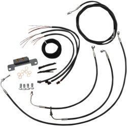 PartzBiz HD DS06620214 - LA Choppers Cable & Wire Kit 15-17 Ape Hangers Black No ABS Harley M8 17-Up PartzBiz HD DS06620214 - LA Choppers Cable & Wire Kit 15-17 Ape Hangers Black No ABS Harley M8 17-Up