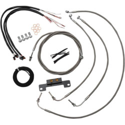 PartzBiz HD DS06620213 - LA Choppers Cable & Wire Kit 15-17 Ape Hangers Stainless No ABS Harley M8 17-Up PartzBiz HD DS06620213 - LA Choppers Cable & Wire Kit 15-17 Ape Hangers Stainless No ABS Harley M8 17-Up