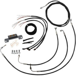PartzBiz HD DS06620211 - LA Choppers Cable & Wire Kit Standard 12-14 Bars Black No ABS Harley M8 17-Up PartzBiz HD DS06620211 - LA Choppers Cable & Wire Kit Standard 12-14 Bars Black No ABS Harley M8 17-Up