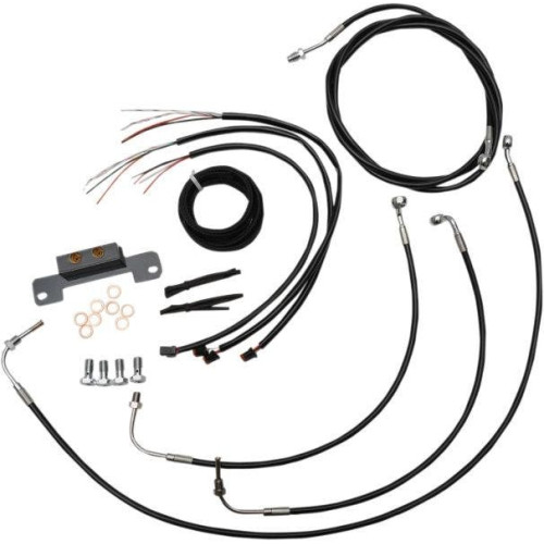 PartzBiz HD: 4411627-LA Choppers Cable & Wire Kit Standard 12-14 Bars Black No ABS Harley M8 17-Up PartzBiz HD: 4411627-LA Choppers Cable & Wire Kit Standard 12-14 Bars Black No ABS Harley M8 17-Up