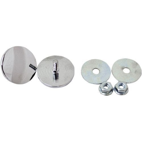 PartzBiz HD: 4411575-La Choppers Chrome Inner Fairing Mirror Plugs for Harley FLH/T Bating 96-15 | LA-9001-00