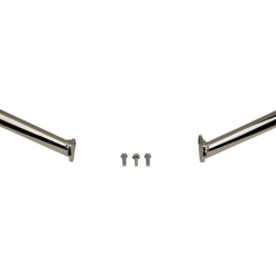 PartzBiz HD DS05061691 - LA Choppers Chrome Twin Peaks การ์ดเครื่องยนต์ Harley Touring 09-Up