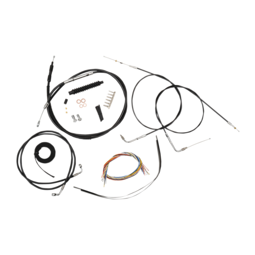 PartzBiz HD: 4411589-La Choppers Complete Black Vnyl Cable Kit Beach Bar Harley 96-06 FLSTC/N/F  | LA-8100KT2A-04B