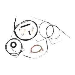 PartzBiz HD DS06101327 - La Choppers Complete Black Vnyl Cable Line 18"-20" Kit Harley 07-10 FXST/B/C | LA-8140KT2-19B PartzBiz HD DS06101327 - La Choppers Complete Black Vnyl Cable Line 18"-20" Kit Harley 07-10 FXST/B/C | LA-8140KT2-19B