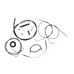PartzBiz HD DS06101291 - La Choppers Complete Black Vnyl Cable Line 18"-20" Kit Harley 07-10 FXSTD FLST | LA-8110KT2A-19B PartzBiz HD DS06101291 - La Choppers Complete Black Vnyl Cable Line 18"-20" Kit Harley 07-10 FXSTD FLST | LA-8110KT2A-19B