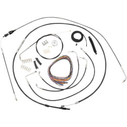 PartzBiz HD DS06101153 - La Choppers Complete Black Vnyl Cable Line Mini Ape Kit Harley 07 FLHT/ FLHX | LA-8005KT2B-08B PartzBiz HD DS06101153 - La Choppers Complete Black Vnyl Cable Line Mini Ape Kit Harley 07 FLHT/ FLHX | LA-8005KT2B-08B