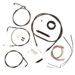 PartzBiz HD DS06101498 - La Choppers Complete Midnight Cable Line 15"-17" Kit Harley 07-10 FXST/B/C | LA-8140KT2-16M PartzBiz HD DS06101498 - La Choppers Complete Midnight Cable Line 15"-17" Kit Harley 07-10 FXST/B/C | LA-8140KT2-16M